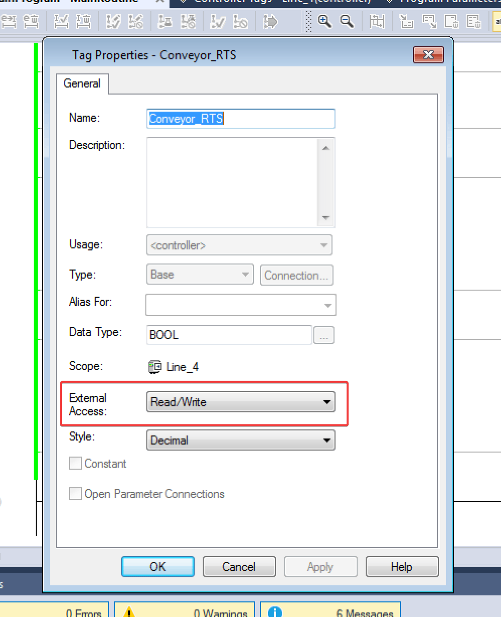 "Screenshot showing the AB Tag Properties"