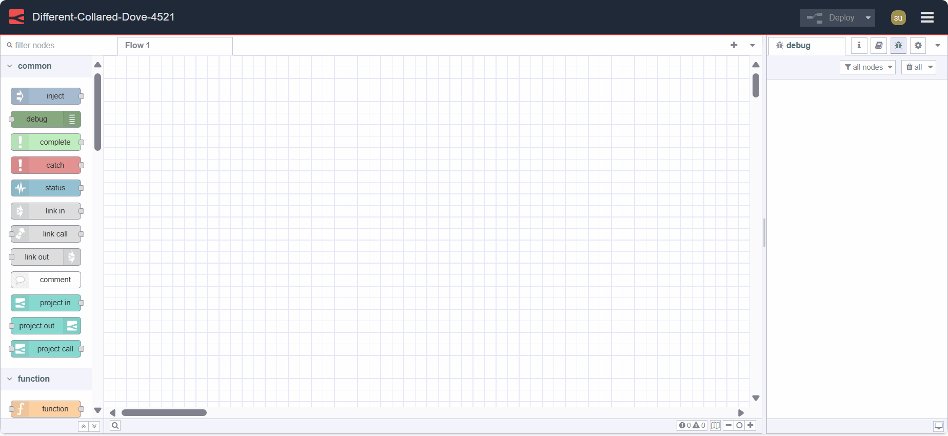 Image displaying Node-RED Editor