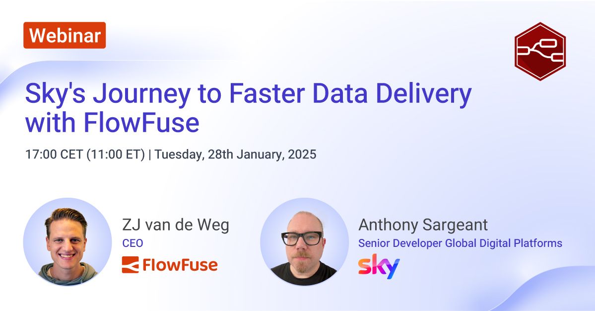 Image representing Sky's Journey to Faster Data Delivery with FlowFuse